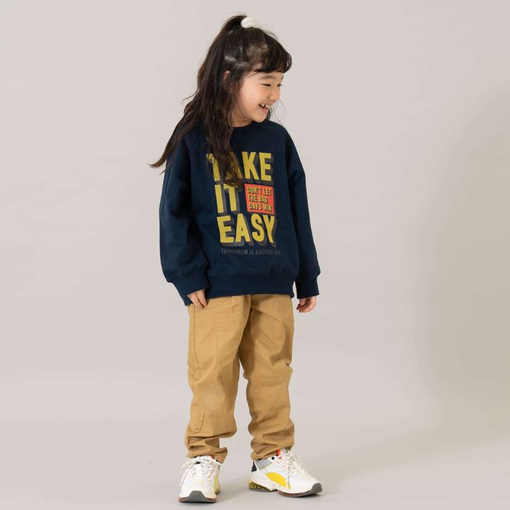 [365D.] [Matching with Dad] Raglan Sweatshirt Assortment Logo Pullover,Charcoal gray, medium image number 7