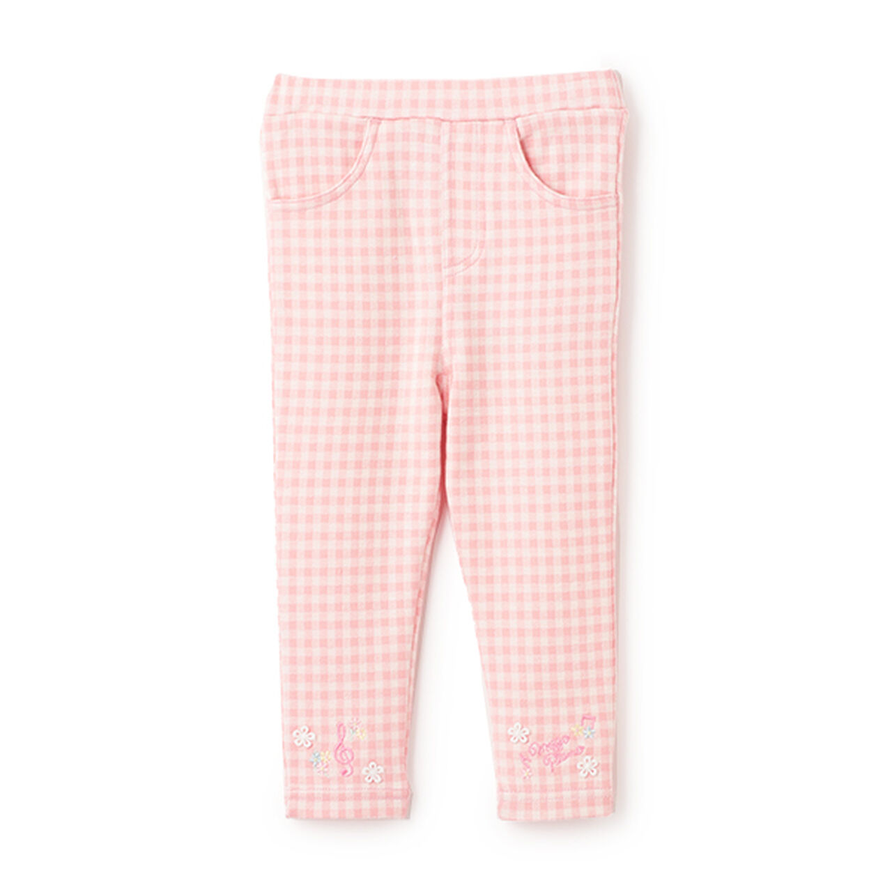 Gingham Check Cut Leggings,Lavender, large image number 13