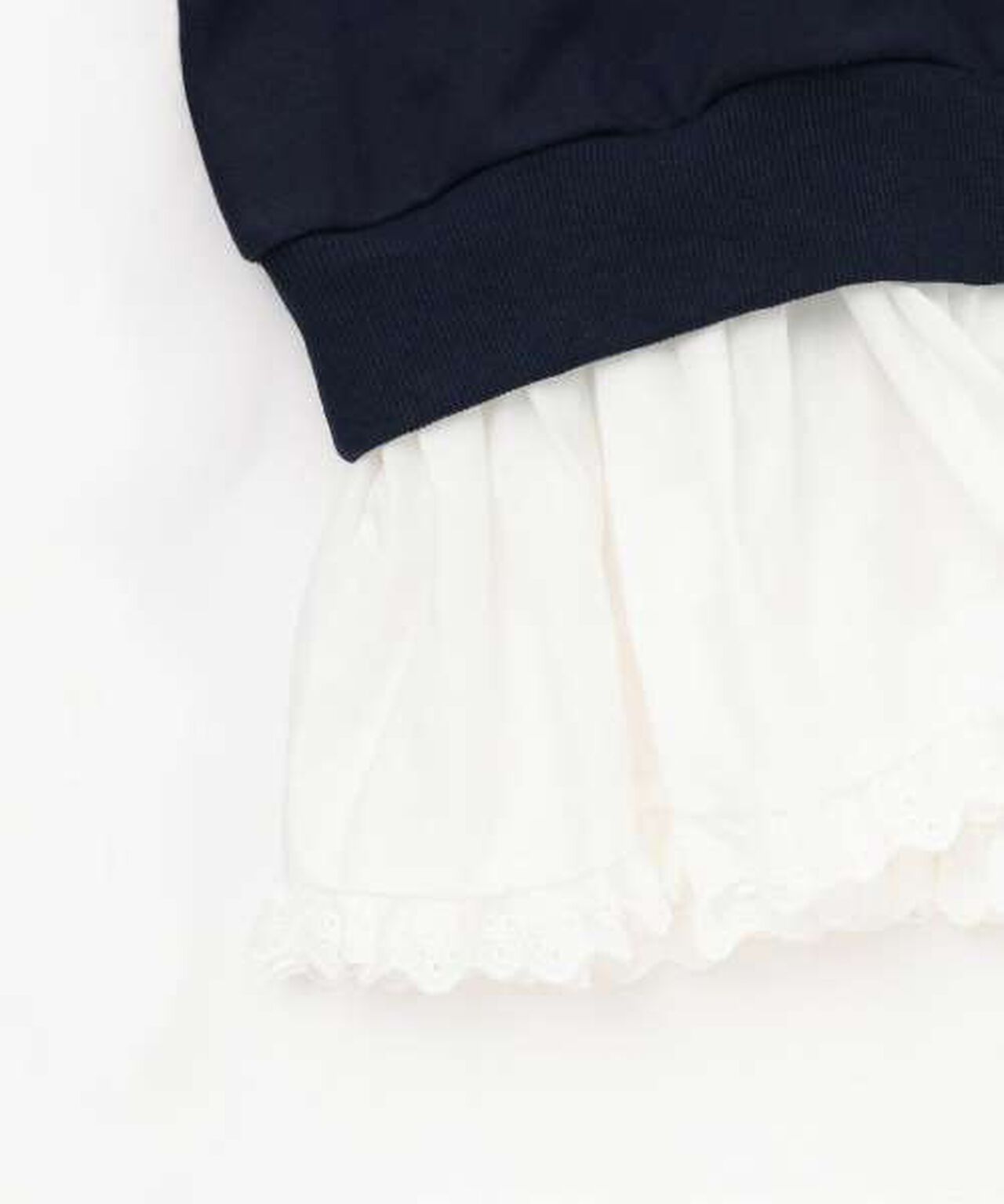 Layered Peplum Sweatshirt [Korean Fashion],Gray, large image number 8