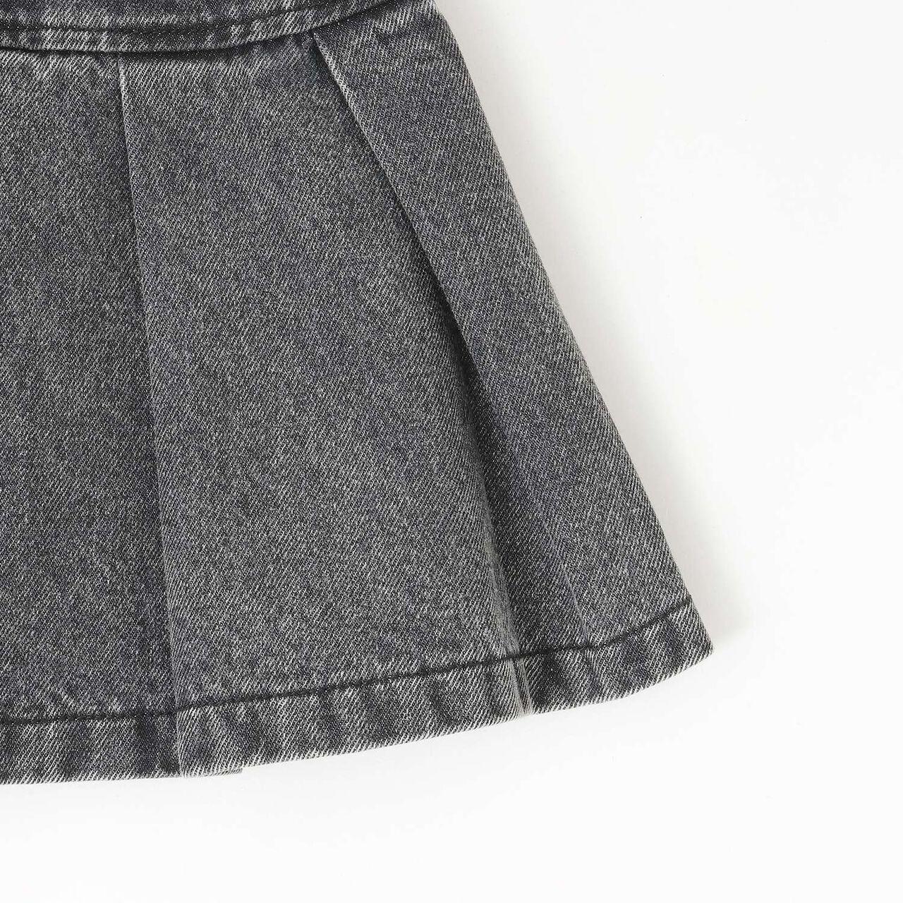 [Lace-Up Denim Skirt with Inner Pants],Blue, large image number 10