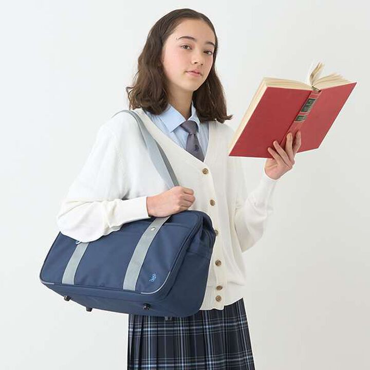 Cool Touch Antibacterial Deodorant V-Neck Cardigan,Navy, medium image number 3