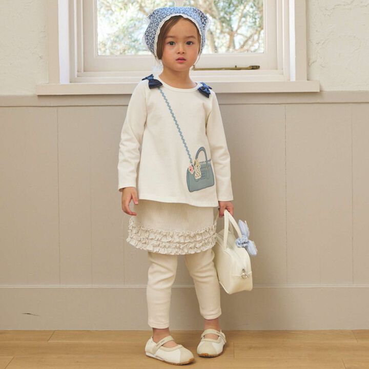 Mini Bag Long-Sleeve T-Shirt,Navy, medium image number 3