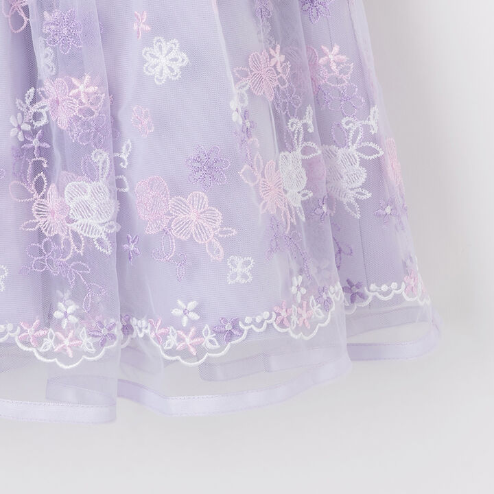 Floral Embroidery Dress & Knit Cardigan Set,Lavender, medium image number 14