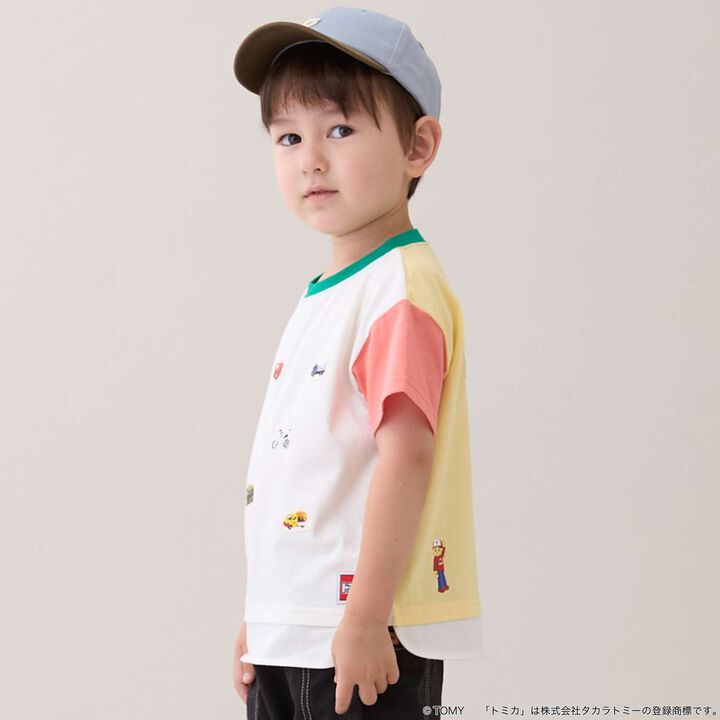 [TOMICA] 下襬拼接短袖T恤,多色, medium image number 1