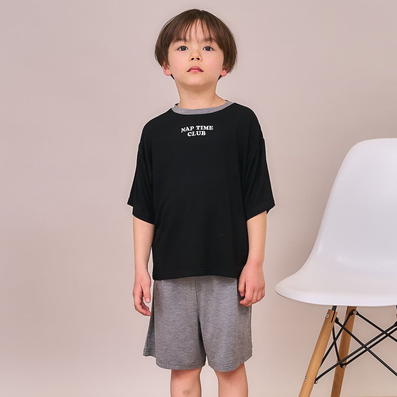 [正反皆可穿] 清涼柔軟睡衣 [兒童服裝] [童裝] [男童] [女孩],黑色, large image number 0