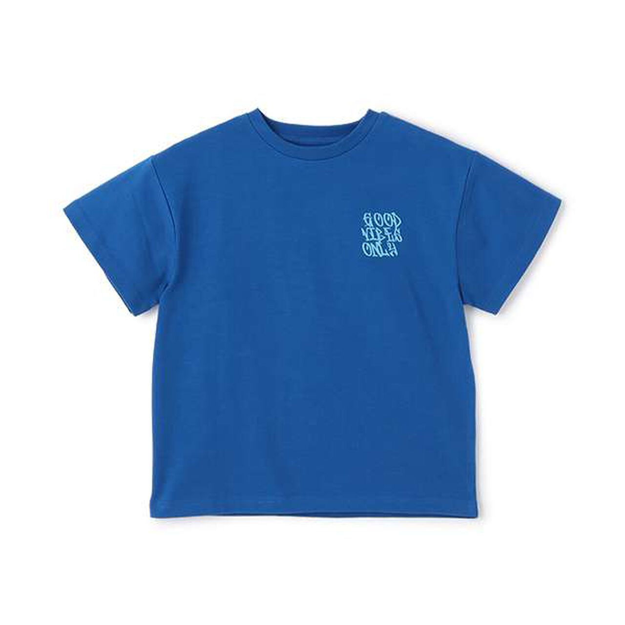 [SKIT0LY][Cool Touch] High Cool Cotton Foam Print Short Sleeve T-Shirt,Blue, large image number 0