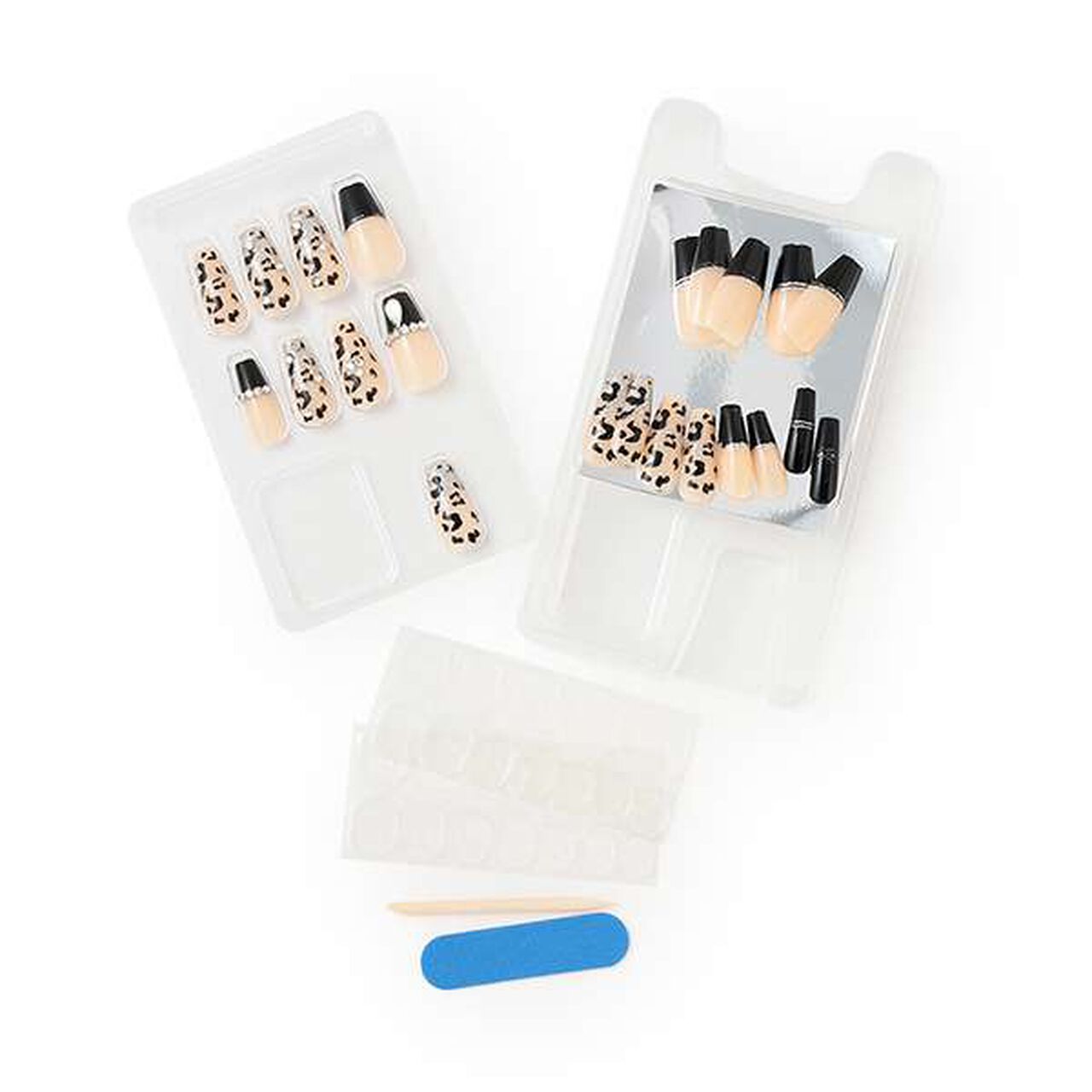 Long Nail Tips 2,Brown, large image number 1