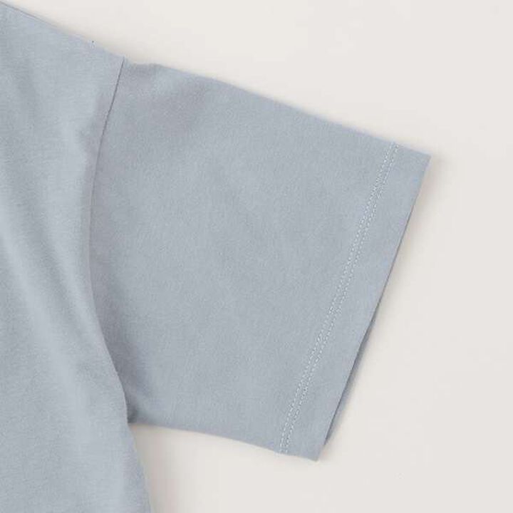 [100% Cotton 365D.] Wide T-Shirt with Embroidery,White, medium image number 12