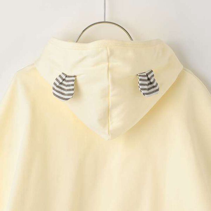 Smooth Bear Appliqué Embroidery Cape,Yellow, medium image number 7