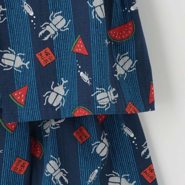 Insect Print Jinbei,Light khaki, medium image number 6
