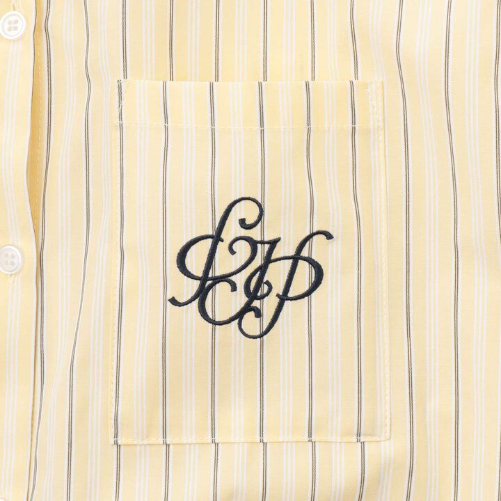 [130cm Available] Long-Sleeve Shirt & Photo Logo T-Shirt Set,Sax blue, medium image number 5
