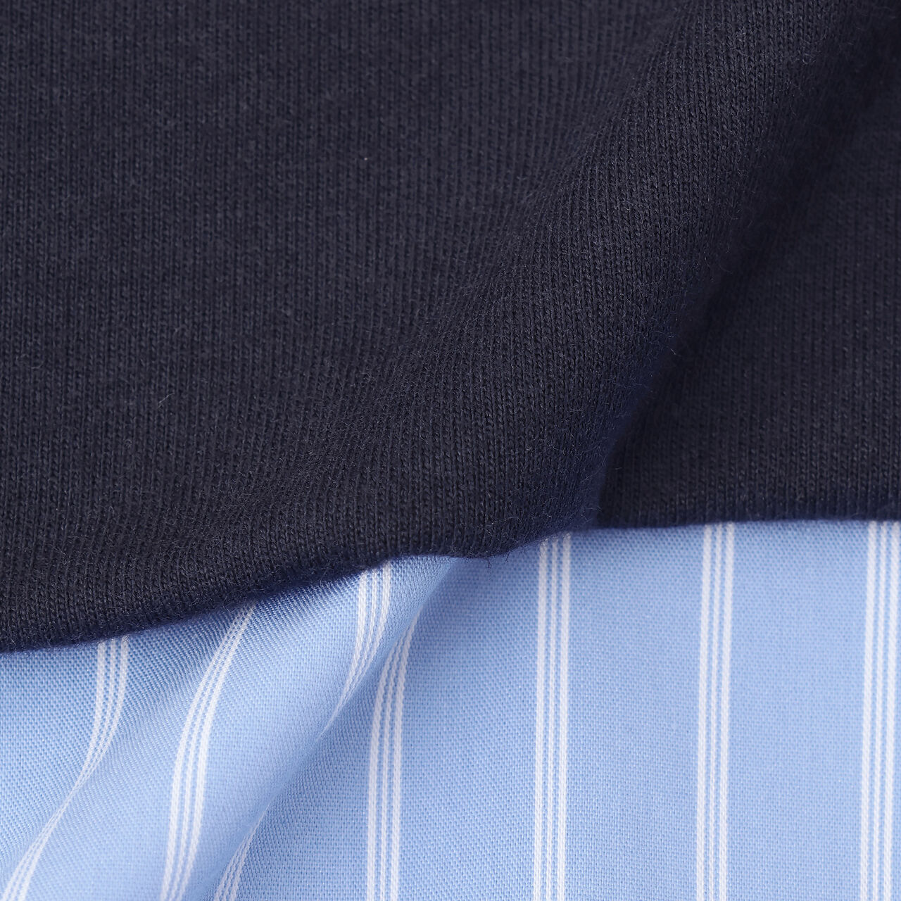 [AMI] Lightweight French Terry Vest × Peplum Shirt Dress,Navy, large image number 10