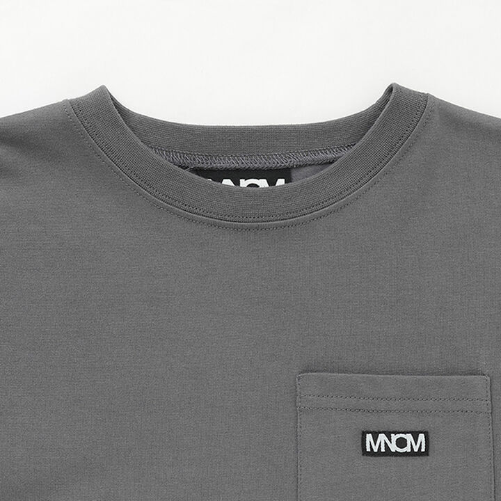 [MNCM] [Coordinatable Setup] Comfortable Jersey Fabric Pocket Big T-Shirt,Black, medium image number 6
