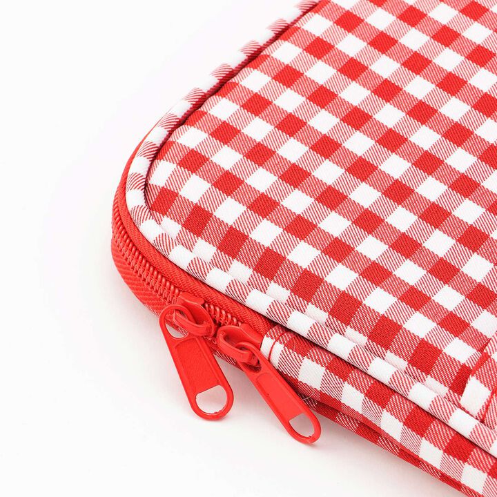 [School-Ready] Gingham Check Tablet Case (11-inch),Sax blue, medium image number 2