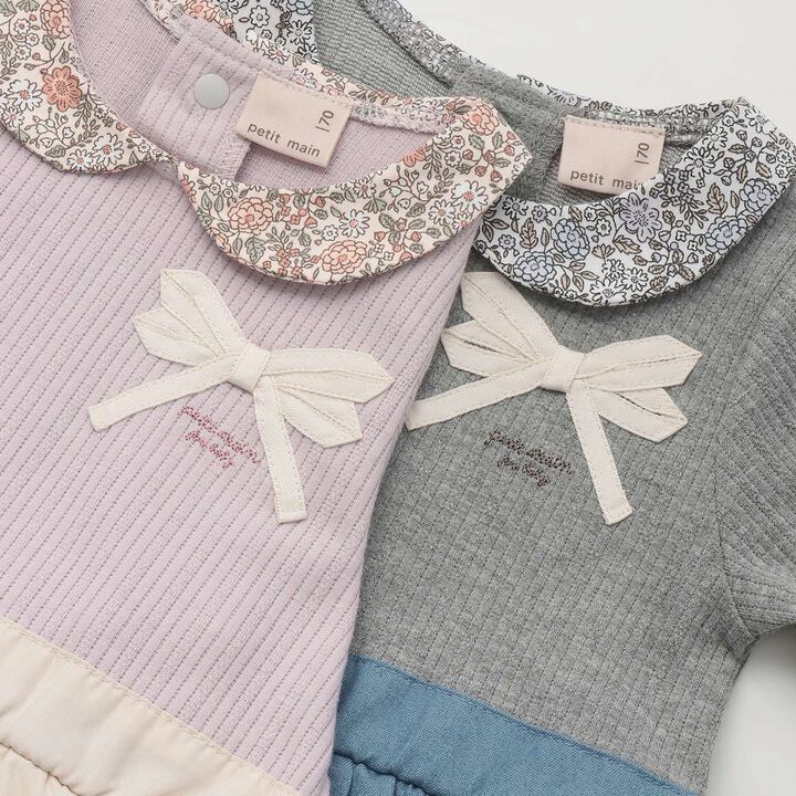 Collared Balloon SK Romper,Light pink, medium image number 6