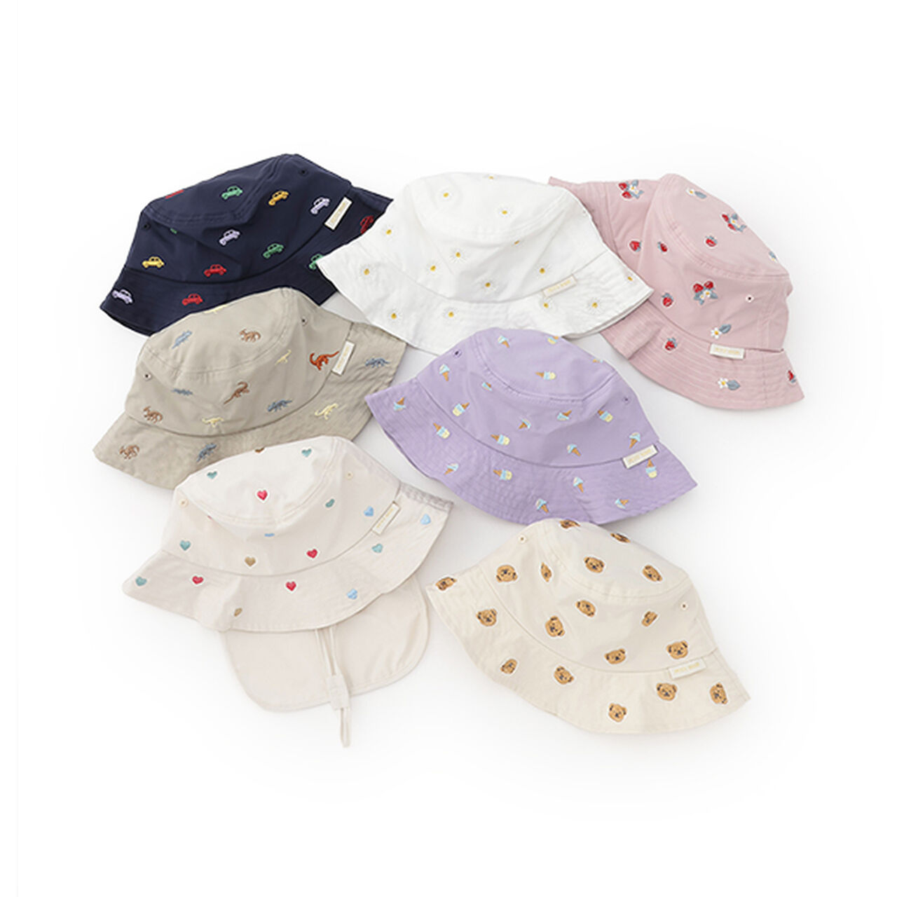 [Heat-Resistant] Embroidered Bucket Hat,Lavender, large image number 30