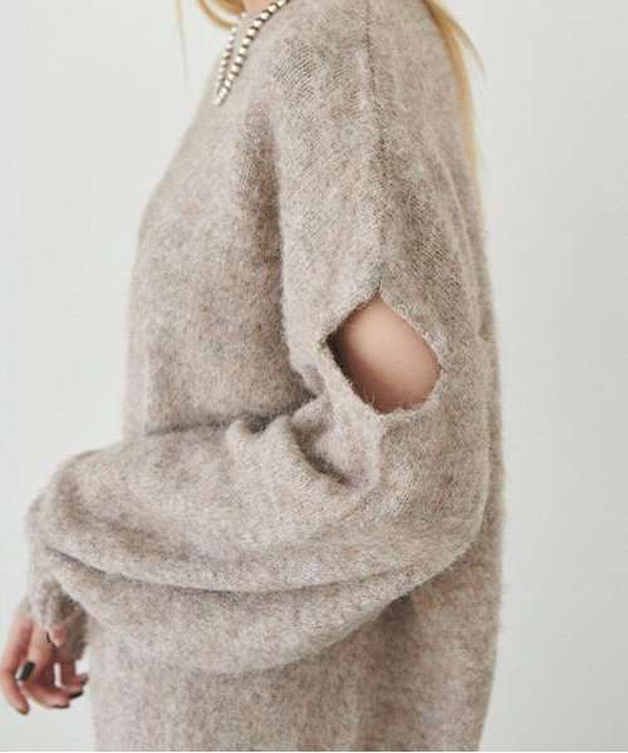 MIX Knit Pullover,Green, large image number 8