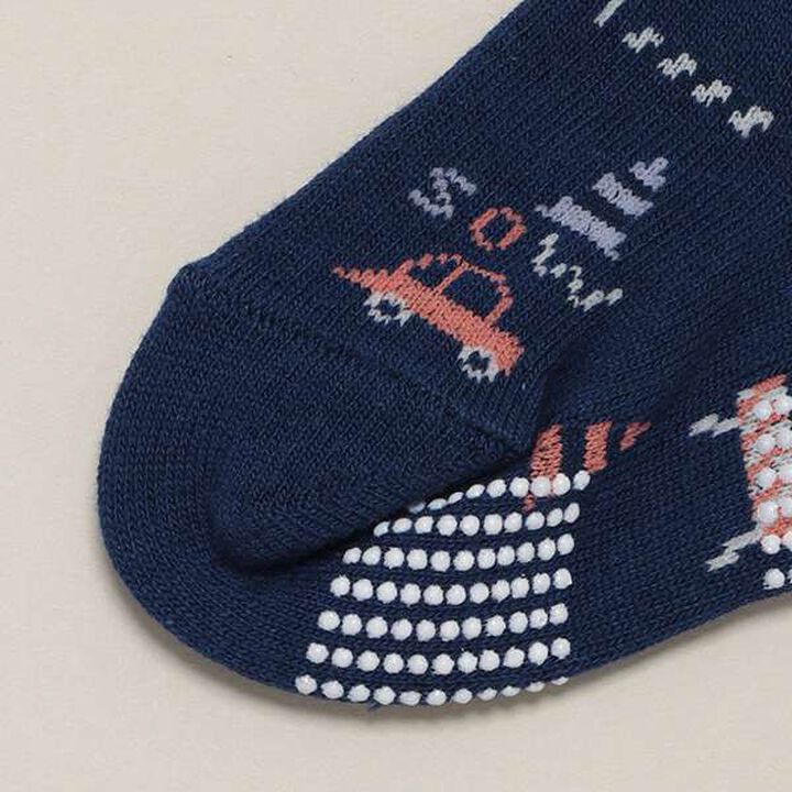 Boys' Car Socks,Navy, medium image number 2