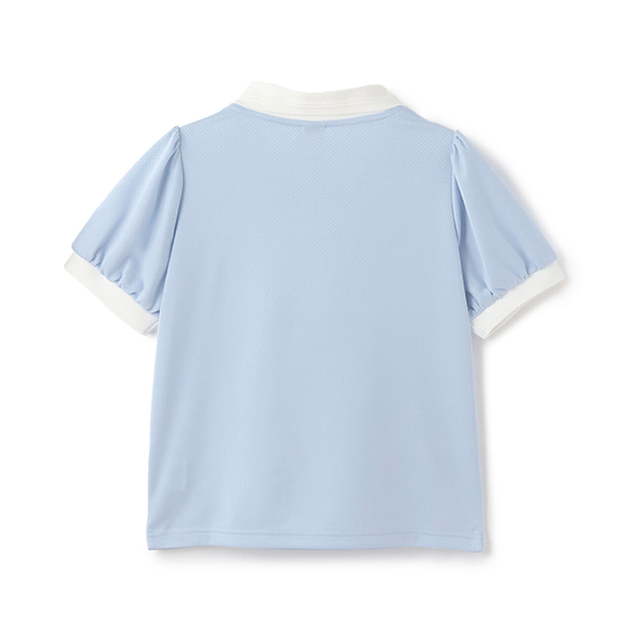[UV Protection & Cool Touch] Collared Top,Sax blue, large image number 1