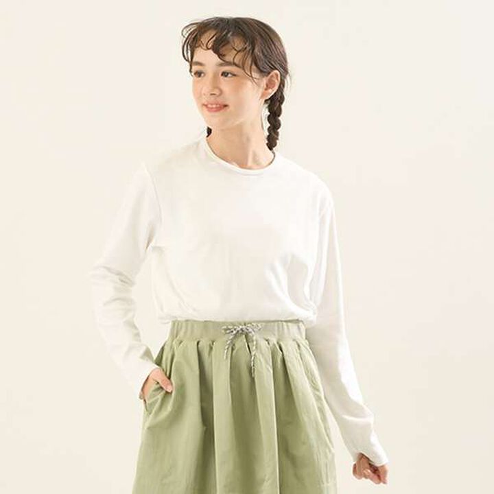 [AMI] Sailor Half-Zip Dampa Vest &times; Long Sleeve T-Shirt,Light green, medium image number 1