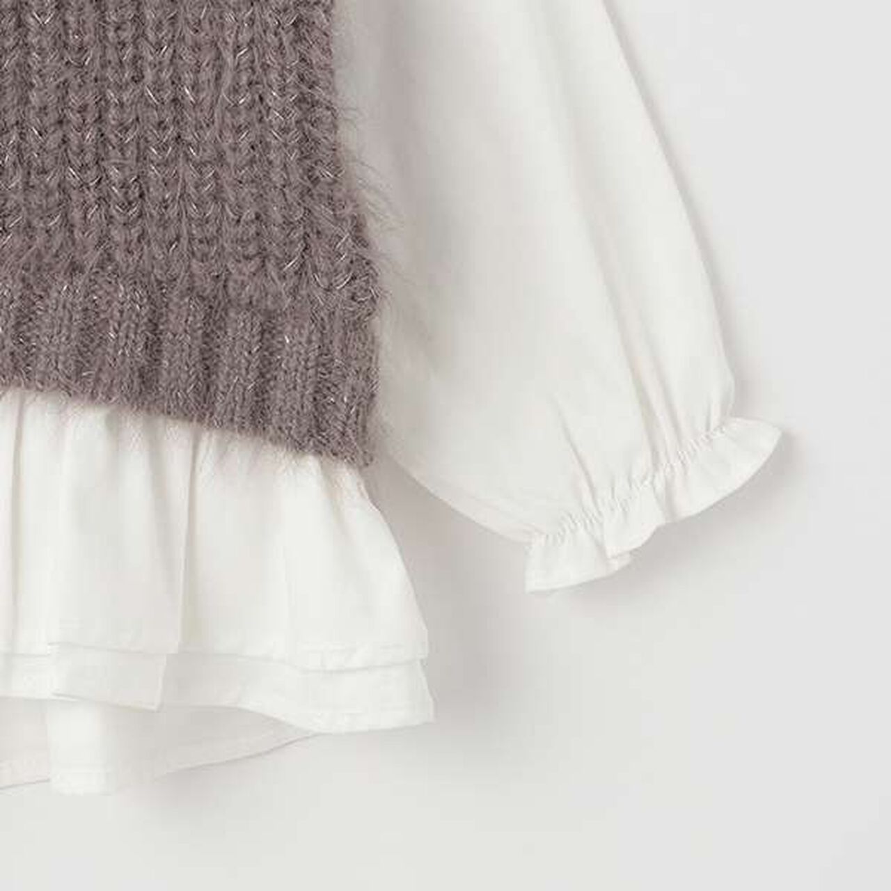 [Link] Shaggy Docking Blouse (Kids),Light pink, large image number 4