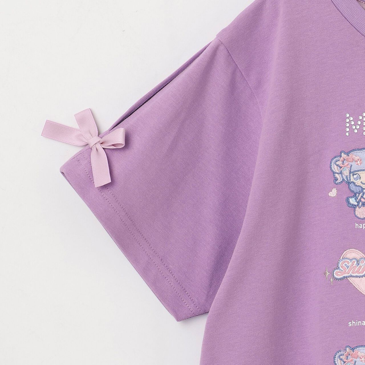 Shinako-chan Roleplay Short Sleeve T-Shirt for Adults,Purple, large image number 5