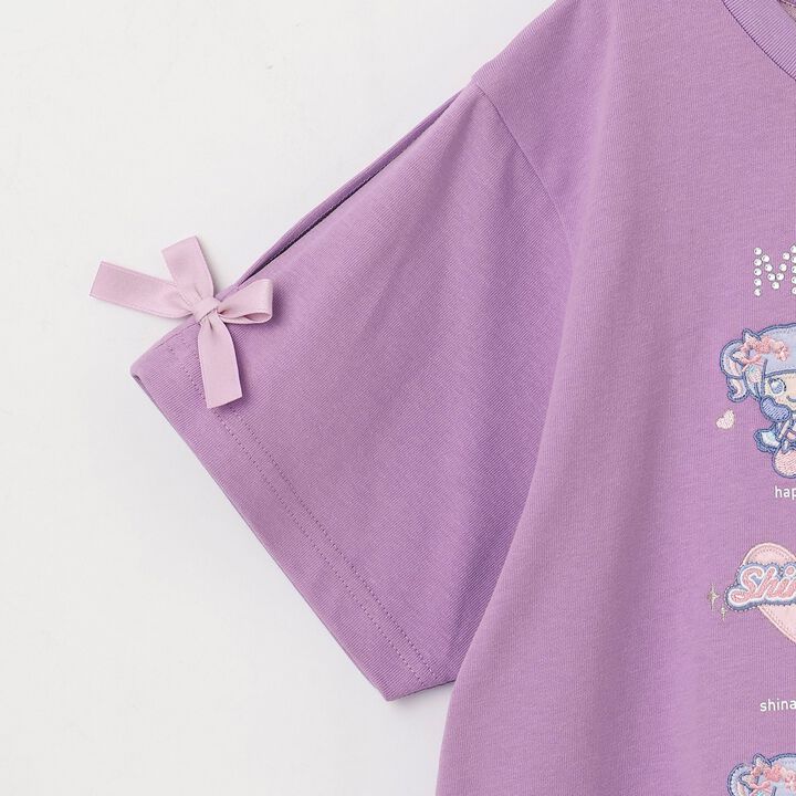 Shinako-chan Roleplay Short Sleeve T-Shirt for Adults,Purple, medium image number 5