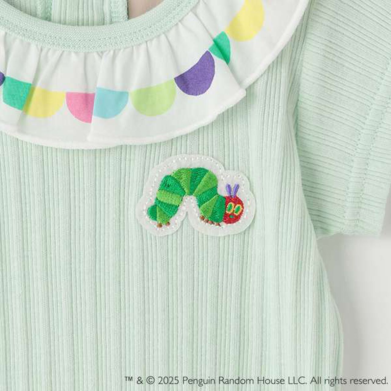 [Hungry Caterpillar] Frilled Collar Romper,Off white, large image number 6