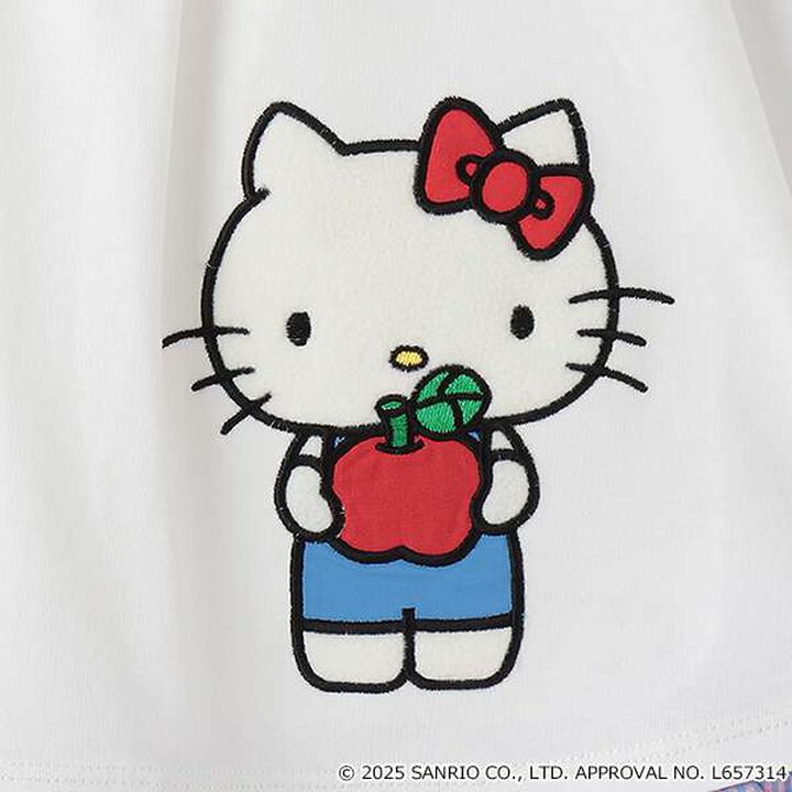 [HELLO KITTY] Frilled Collar Tunic,Off white, medium image number 6