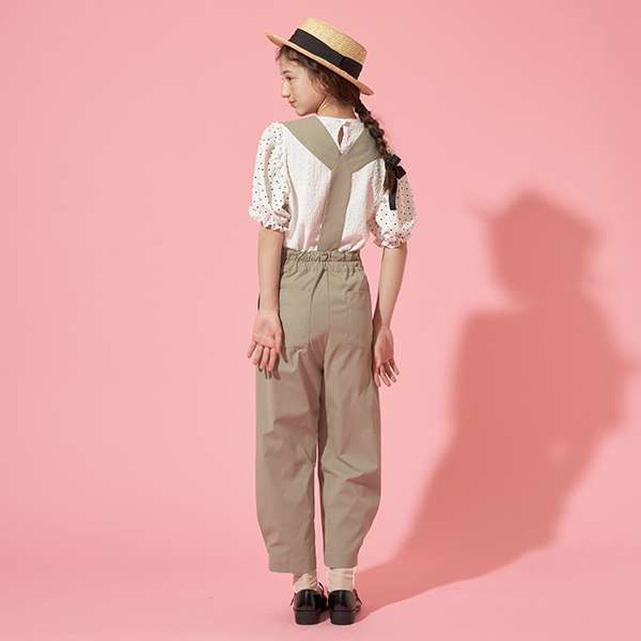 [AMI] Suspender Wide Salopette,Green, large image number 7