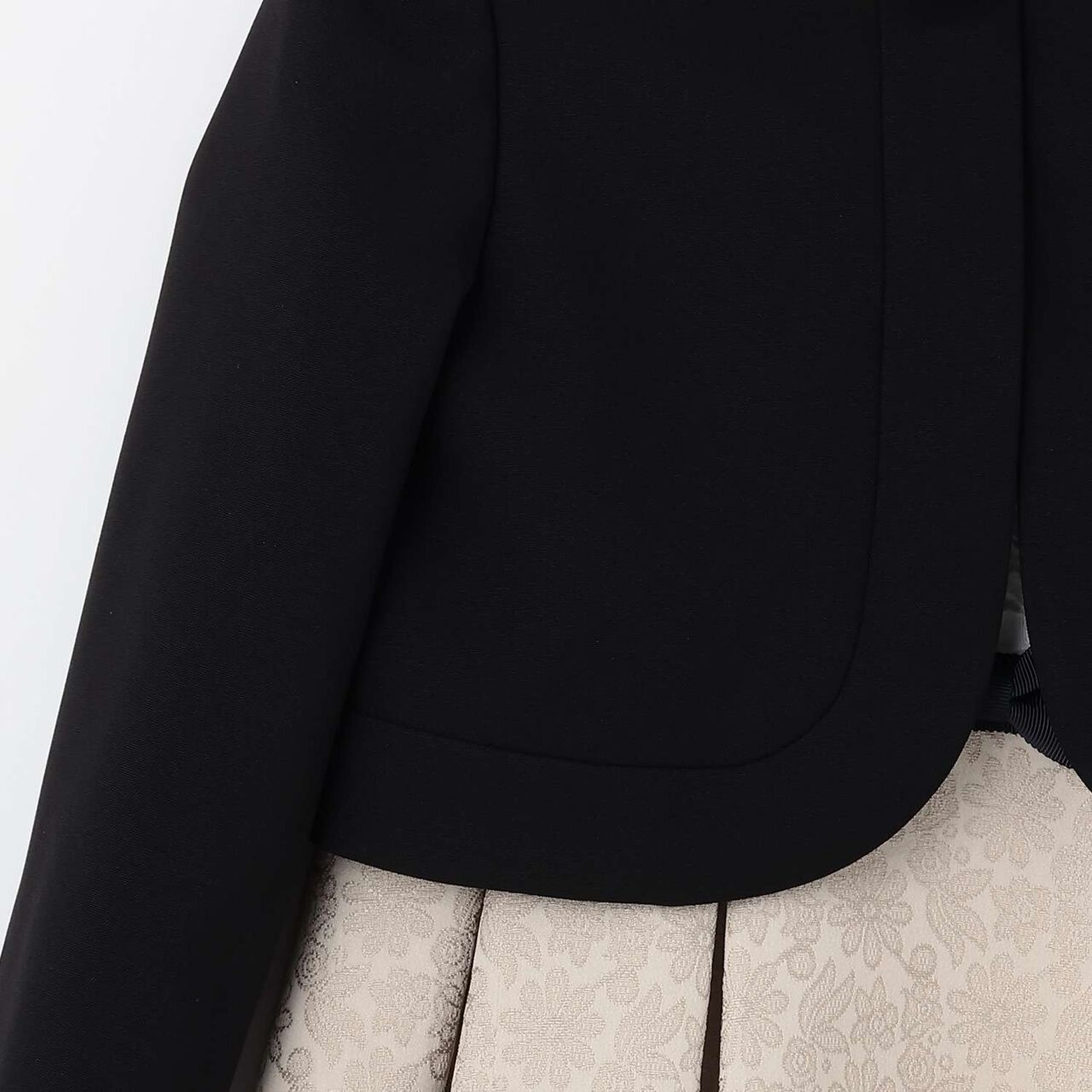 [Formal] Jacquard Ribbon OP + Collared JK Set,Beige, large image number 12
