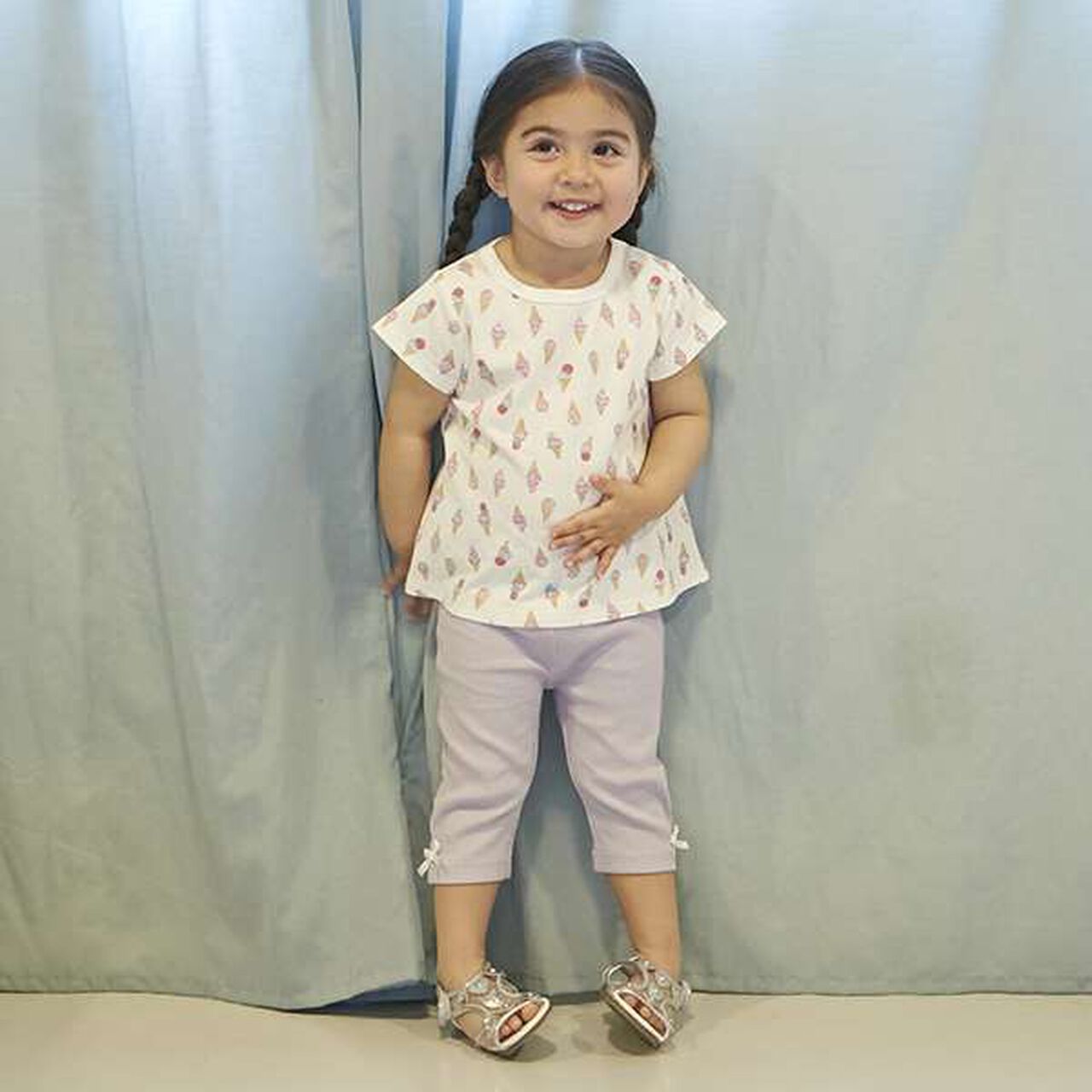 Petite Play Girls' 7/8 Leggings,Blue, large image number 24