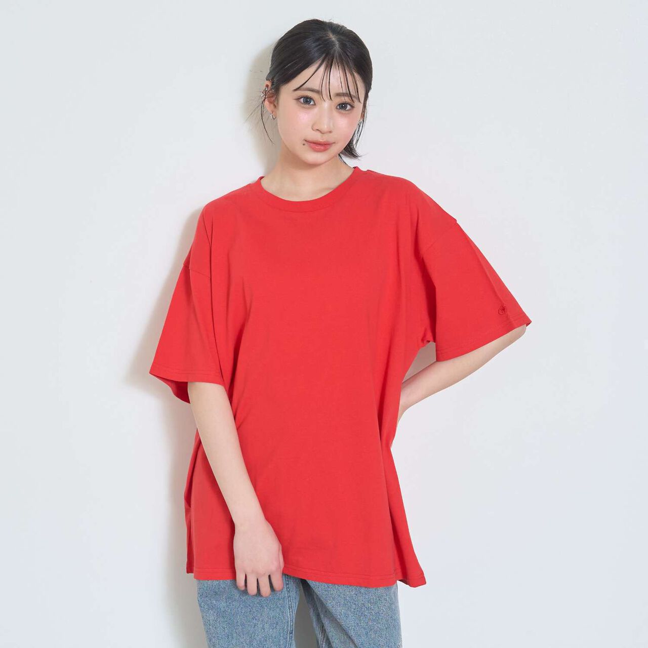 [LTXC / 100% Cotton / GOOD PRICE] Custom Decor Loose Half Sleeve T-Shirt,Black, large image number 13