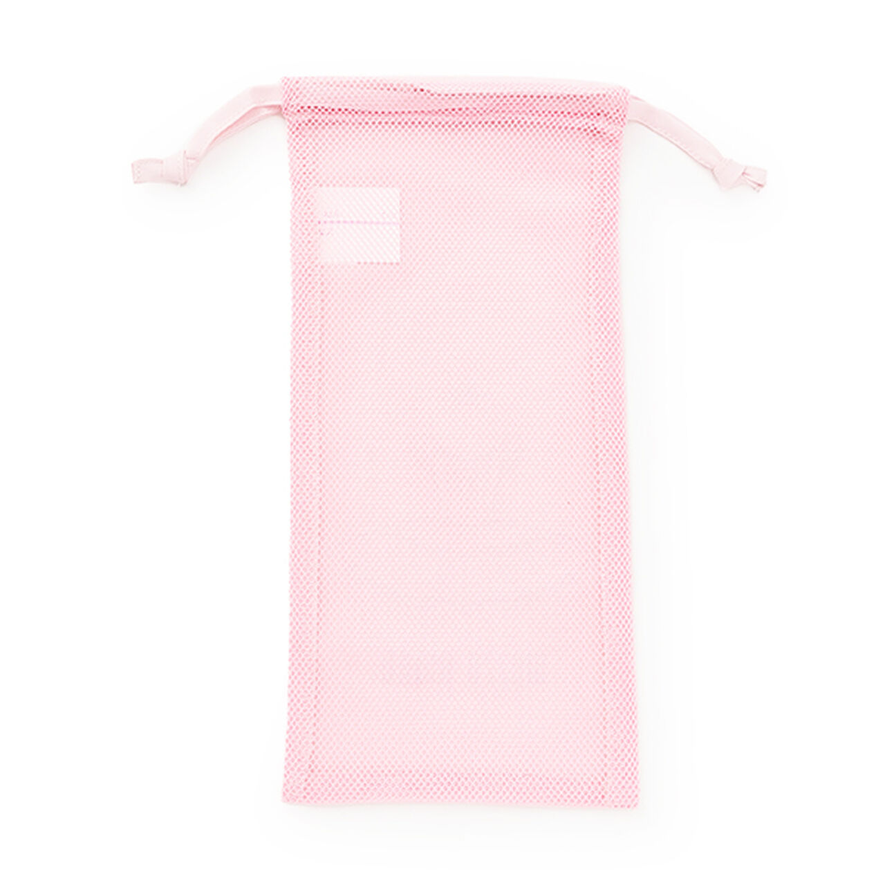 Ballet Motif Print Mesh Drawstring Bag for Shoes,Light blue, large image number 1