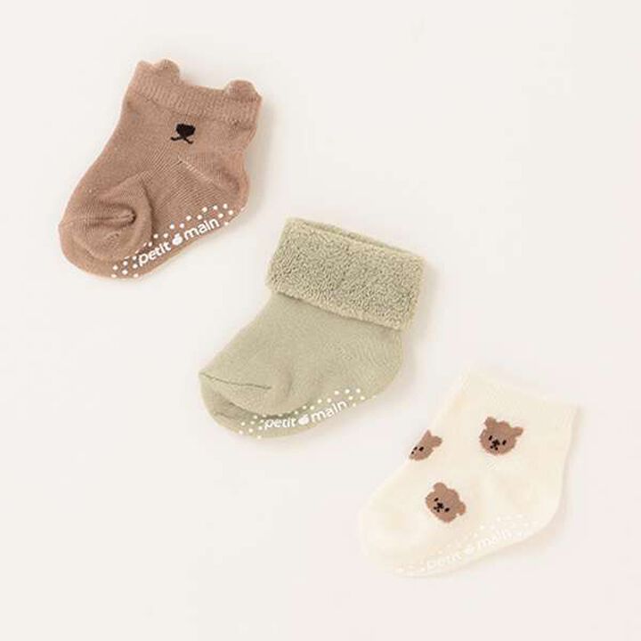 Baby 3-Piece Socks,Navy, medium image number 10