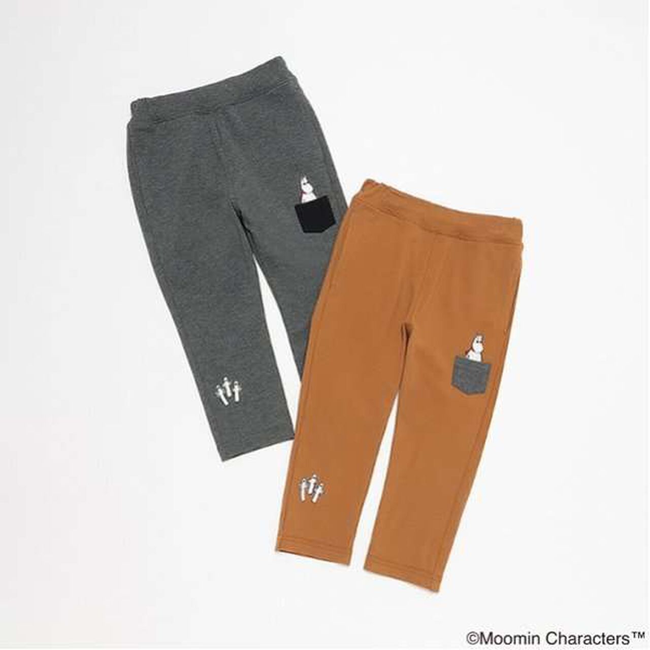 [MOOMIN] Moomin House Long-Length Leggings,Charcoal gray, large image number 4