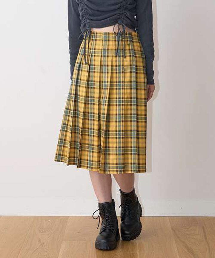 Pleated Midi Skirt,Mocha tea, medium image number 12