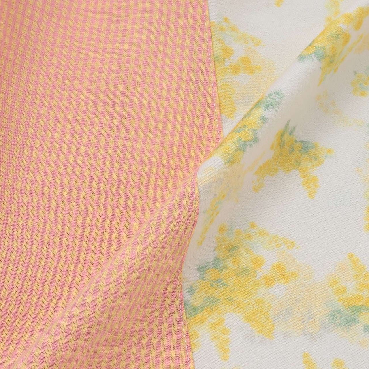 Mimosa Color-Block One-Piece Dress,Lemon yellow, large image number 5