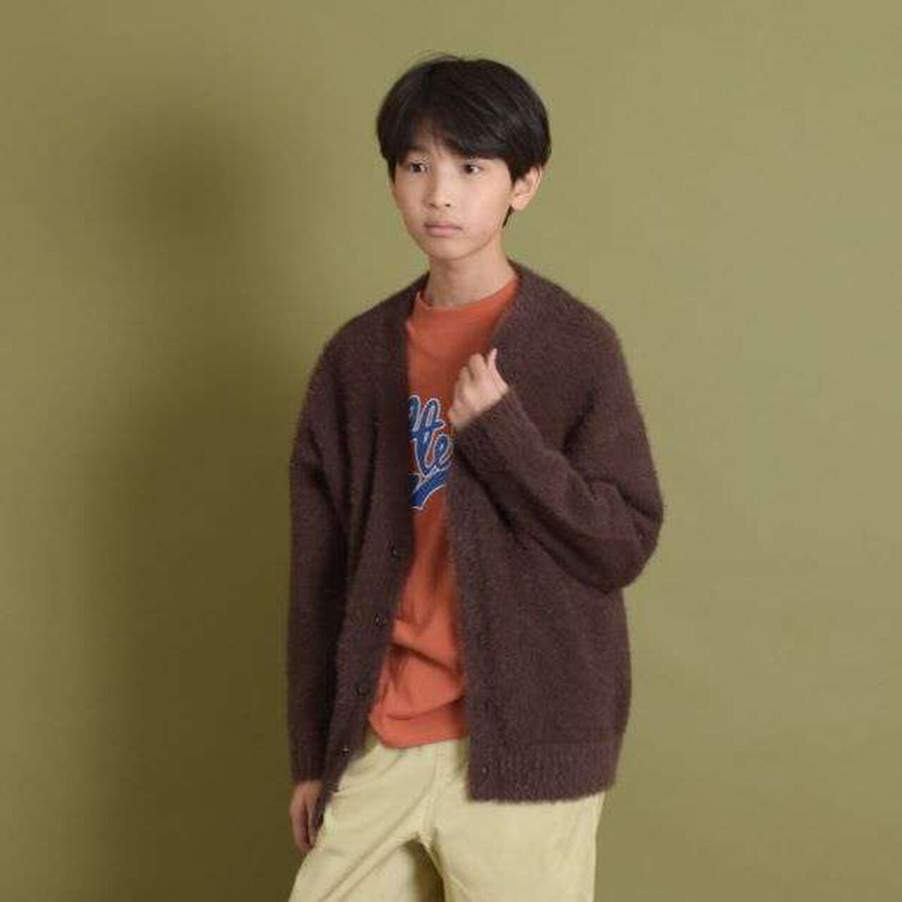 Shaggy Cardigan,Navy, large image number 15