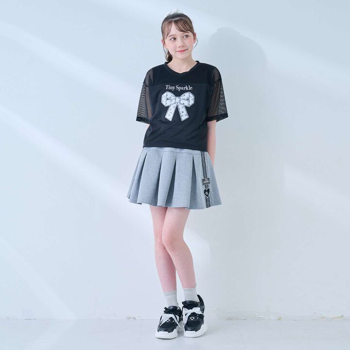 [Quick-Dry Absorbent] [Cool Touch] Mesh Docking Ribbon Appliqu&eacute; T-Shirt & Tank Top Set,Lavender, medium image number 22