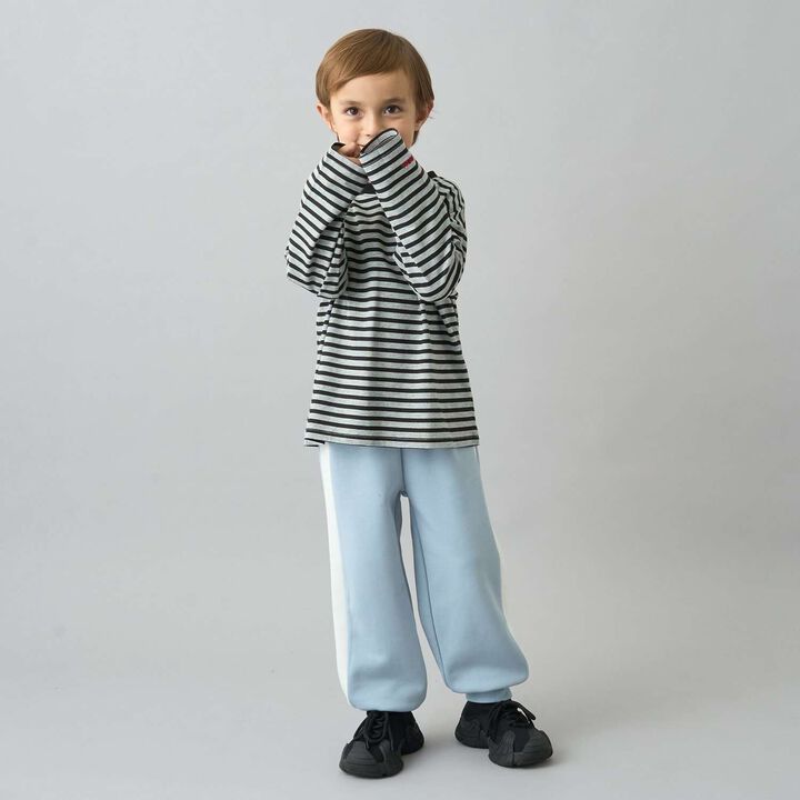 [Daily Standard Wear] Relaxed Oversized Stripe Long-Sleeve T-Shirt,Lilac, medium image number 36