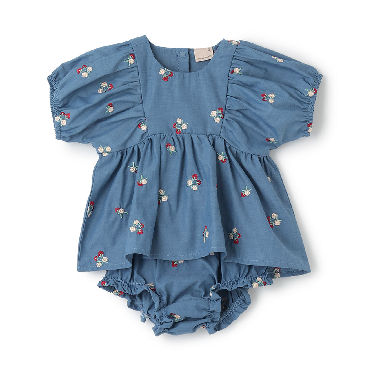 [Link] Strawberry Pattern Outfit Set,Navy, large image number 0