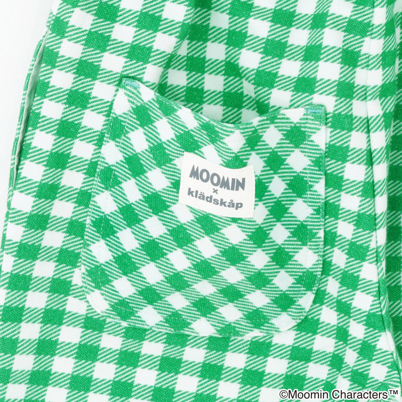 [MOOMIN] Checkered 6-Length Leggings,Gray, large image number 7