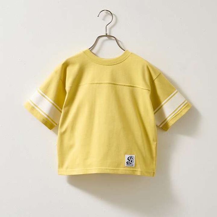 [Reversible] Line Print T-Shirt (Comfortable Jersey Fabric),Deep blue, medium image number 12