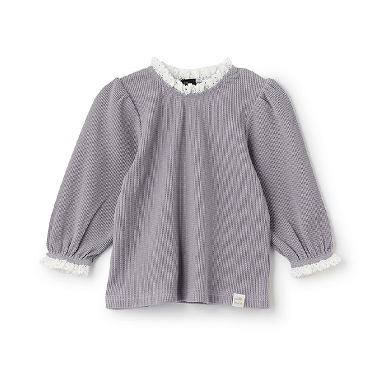 Organic Collared Long-Sleeve T-Shirt,Gray, large image number 0