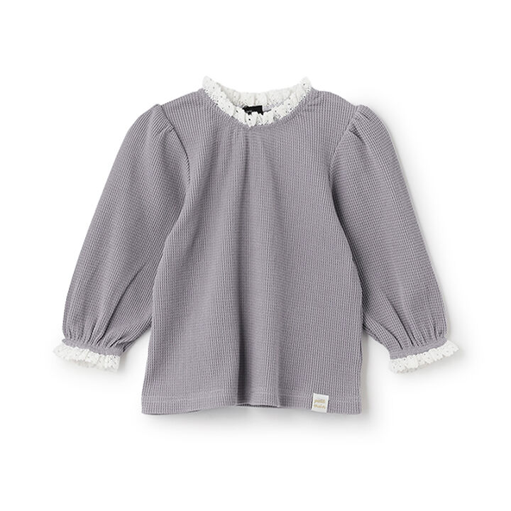 Organic Collared Long-Sleeve T-Shirt,Gray, medium image number 0