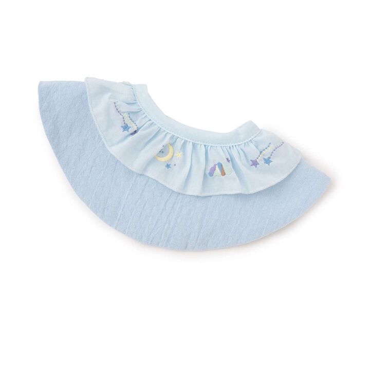 Waterproof Embroidered Frill Bib,, medium