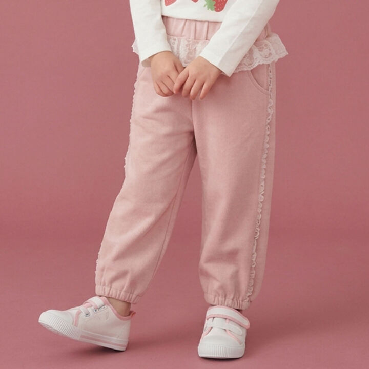Side Tulle Long Pants,Pink, medium image number 1