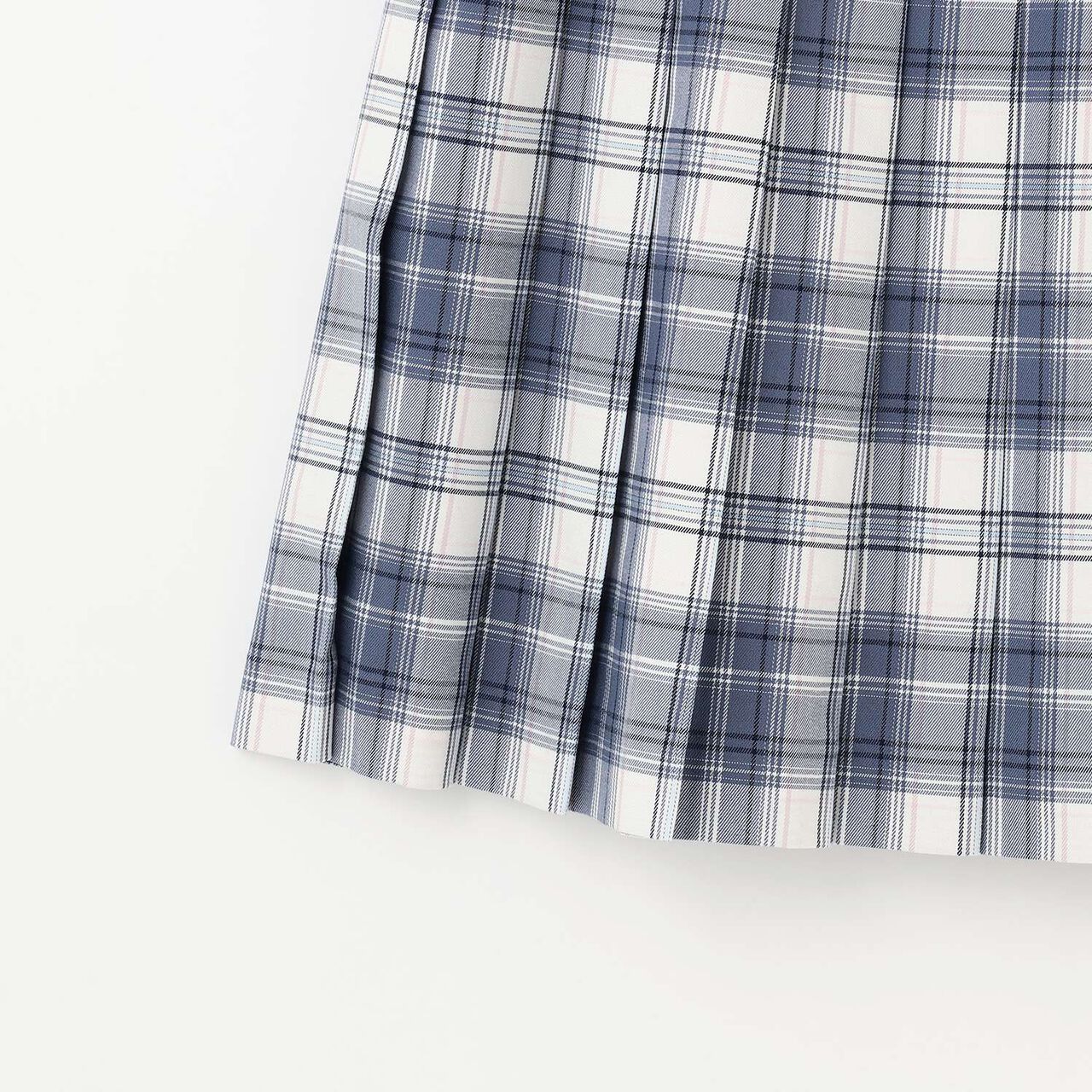 Check Pleated Skirt,Ivory, large image number 6