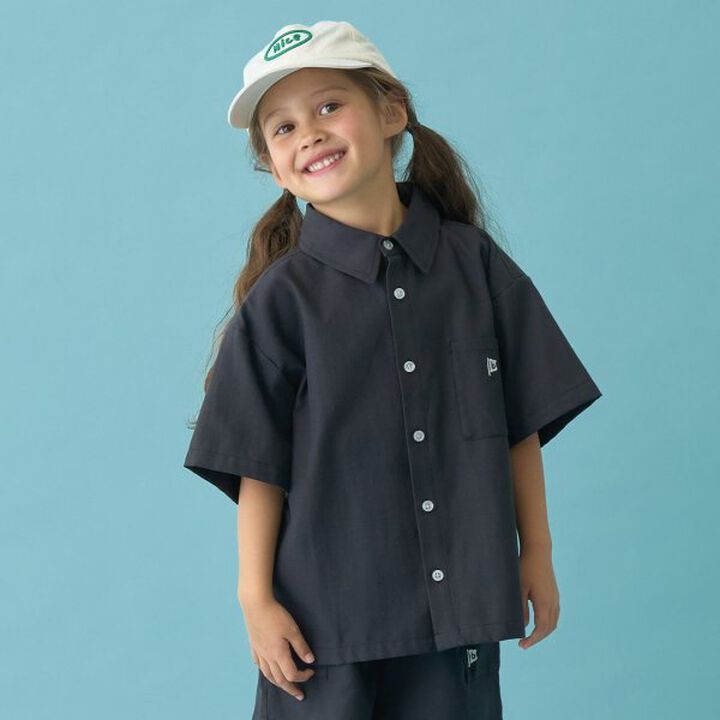 [Coordinatable Setup] Oversized Silhouette Assorted Short-Sleeve Shirt,Blue, medium image number 40